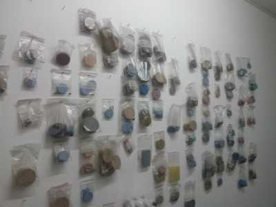 La collezione di stampi degli anelli realizzati dal laboratorio di via Melo negli ultimi vent'anni
